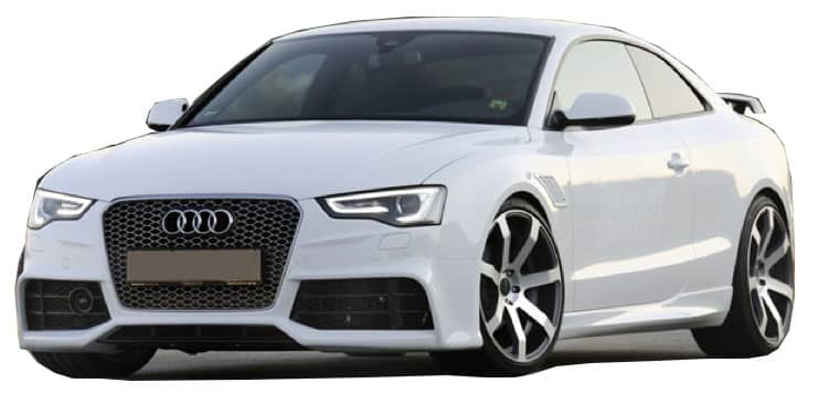 Audi A5 8P3 2008 - 2016 Coupe 2 Kapı RS5 Yan Marşpiyel Seti (Plastik)