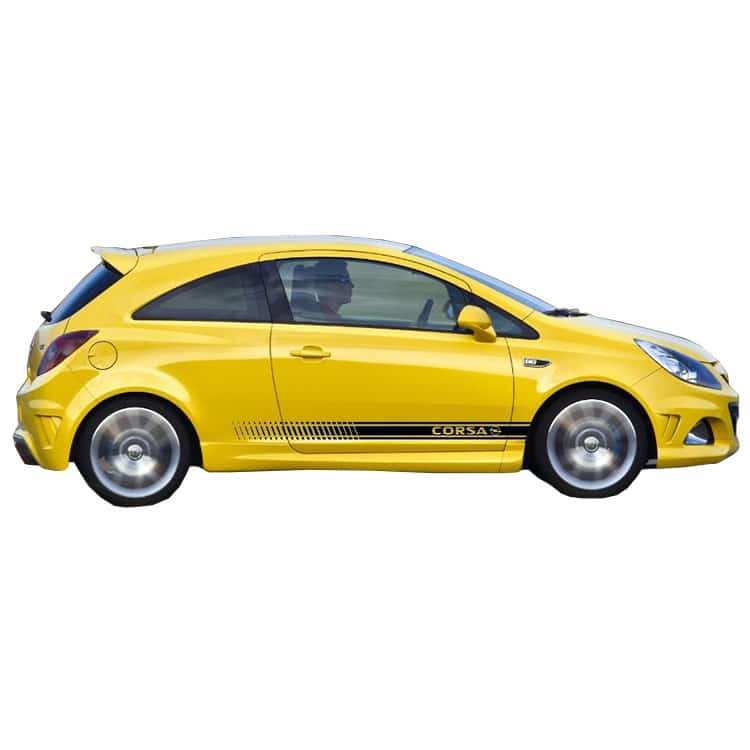 Opel Corsa D (2007-2015) OPC 2 kapılı (Coupe) Yan Marşpiyel Seti (Plastik) - Görsel 2