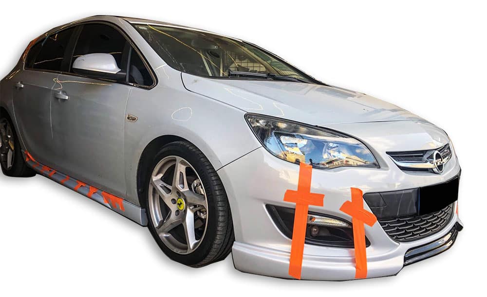 Opel Astra J HB Sedan Makyajlı Ön Tampon Eki (Plastik) - Görsel 2