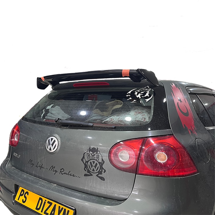 Volkswagen Golf 5 Uyumlu Üniversal Plastik Spoiler - Görsel 2