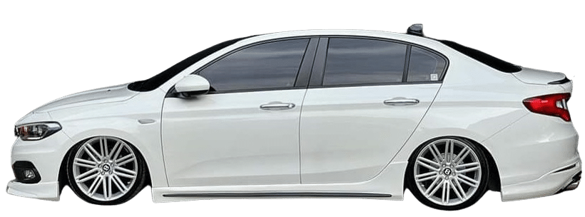 Fiat Egea (2015 - 2022) Custom Yan Marşpiyel Seti (Plastik) - Görsel 2