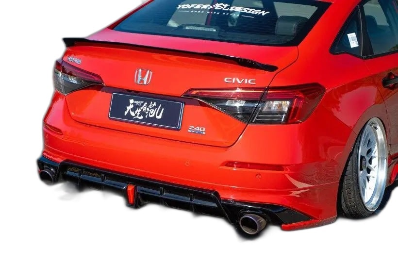 Honda Civic Fe (2021 - 2023) Yofer Style Arka Ek (Plastik) - Görsel 5