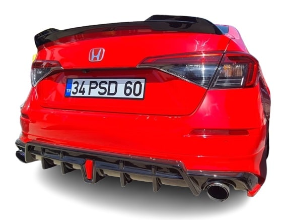 Honda Civic Fe (2021 - 2023) Yofer Style Arka Ek (Plastik) - Görsel 3