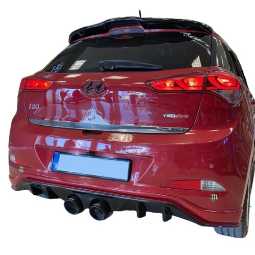Hyundai İ20 (2014-2018) R400 Arka Tampon Eki – Difüzör (Plastik)