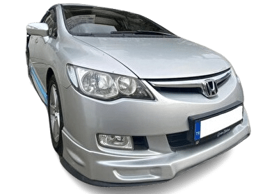 Honda Civic Fd6 (2006-2009) Makyajsız Kasa için Makyajlı Ön Tampon Ek (Plastik) - Görsel 2