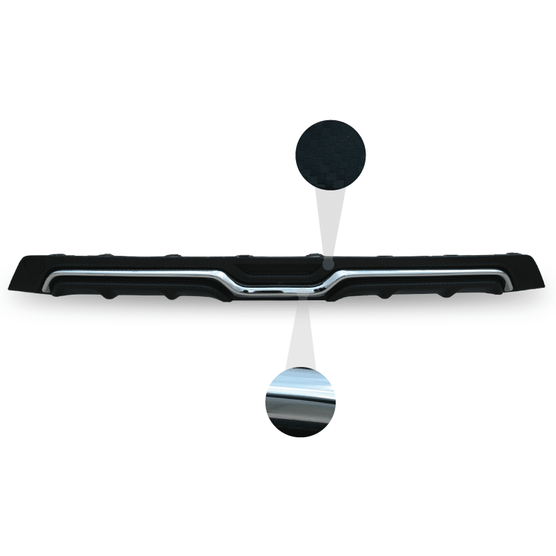 Honda Civic FC5 Sedan (2015-2018) Modulo Arka Tampon Eki - Difüzör (Plastik) - Görsel 3