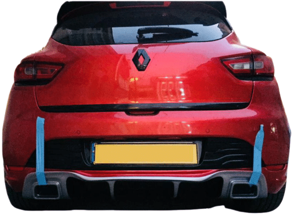 Renault Clio 4 (2012-2019) Rs Style Egzoz Görünümlü Arka Tampon Eki - Difüzör (Plastik) - Görsel 3